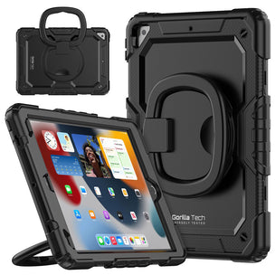 iPad Air 3 10.5 (2019) 3rd Gen Gorilla Tech Armour Builder Survivor Protective Stand Case Black